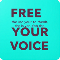 Free Your Voice branded graphic